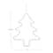 Hello Honey® 12.25" White Wire Tree Wall Décor with LED Light